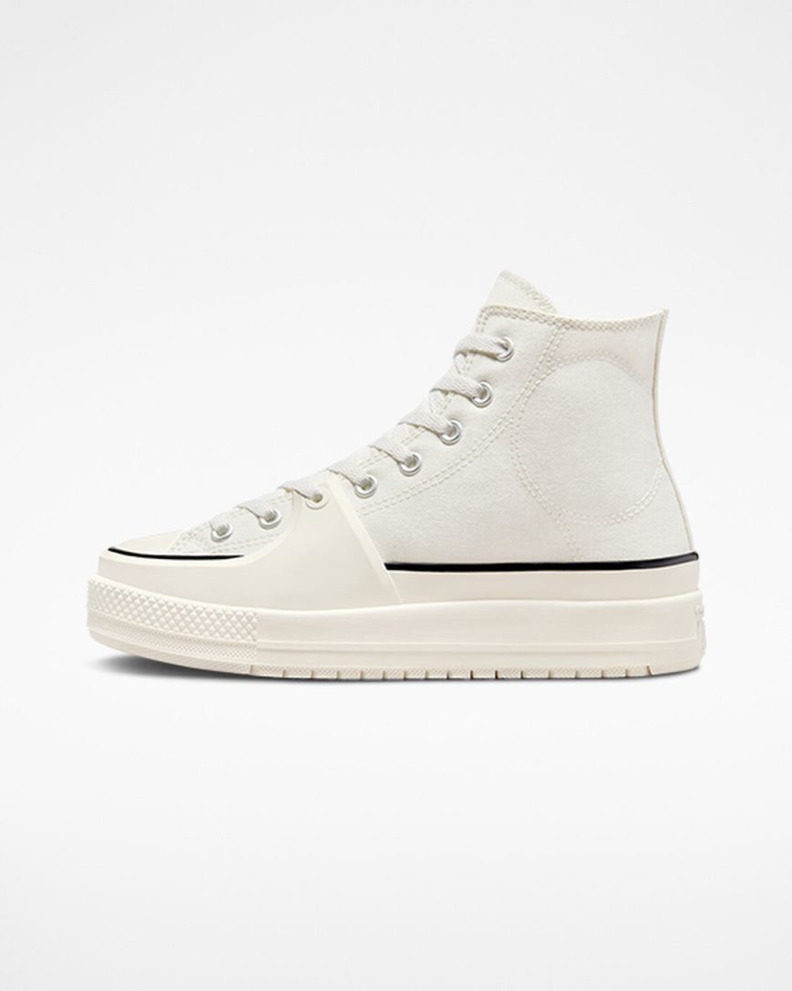 Tenisky Vysoke Converse Chuck Taylor All Star Construct Panske Biele Čierne | SK DLREQ2